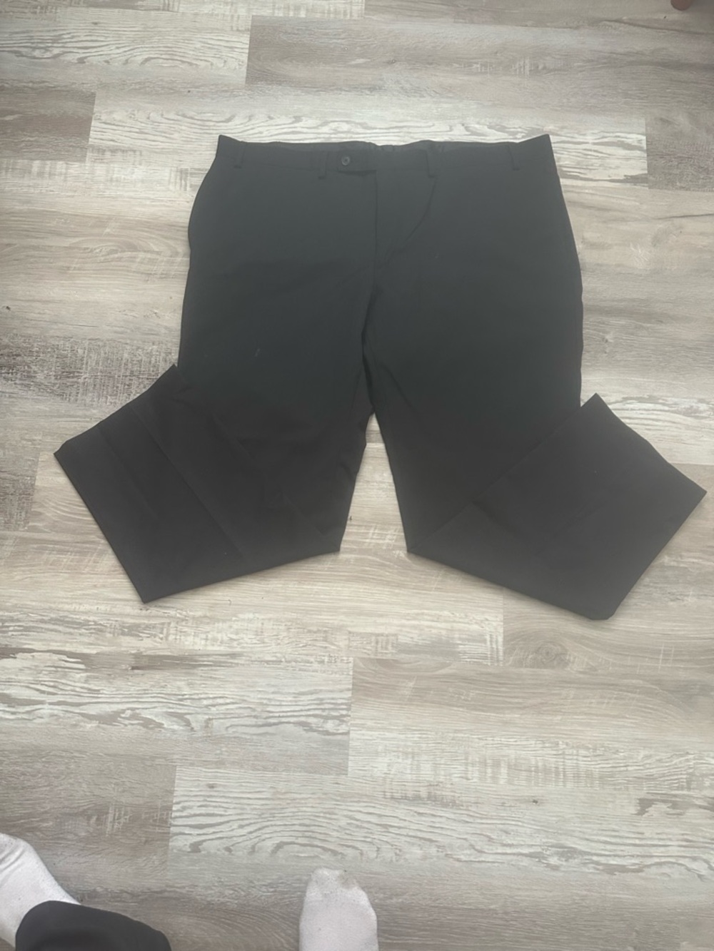 Men's Black Tailored Dress Pants